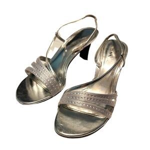 Touch of Nina Formal Open Silver Heels
